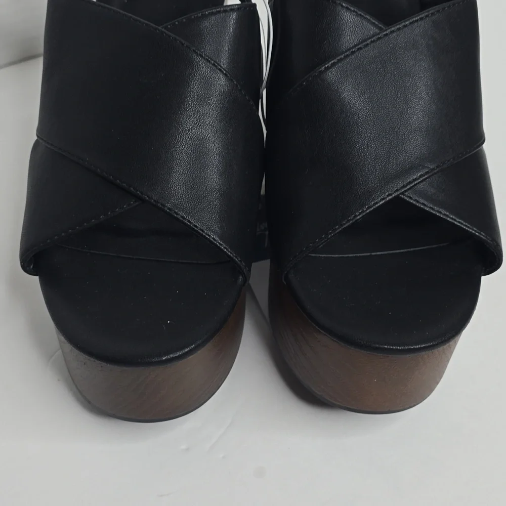 Women's Naomi Wood Wedge Heels With Memory Foam Insole 7.5 Universal Threads